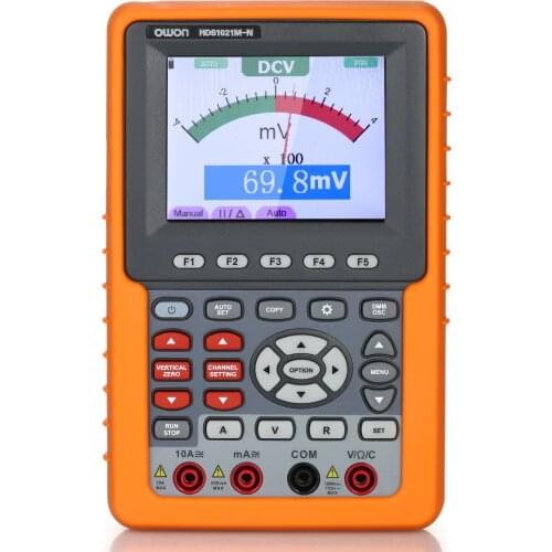 3 In 1 Digital Oscilloscope Multimeter Frequency Meter Auto Range Handheld Oscilloscopes 20MHz 500M/S Support SCPI Function