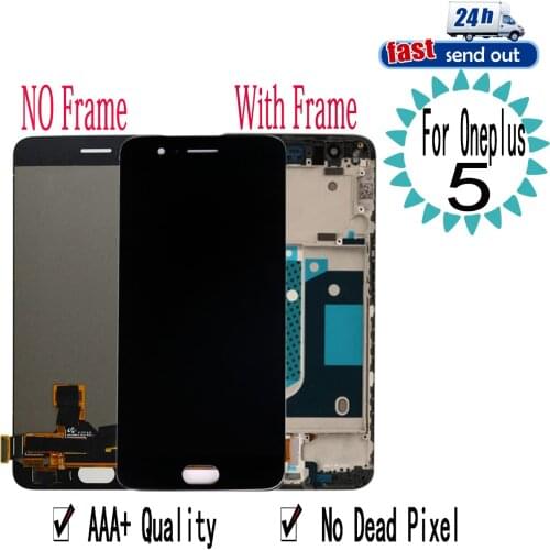 5.5" LCD For Oneplus 5 LCD Display Touch Screen Digitizer Assembly Replacement with Frame For Oneplus5