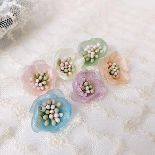 6pc/lot small flower patches for Clothes small floral parches Sew on Sequins Applique decorative parches bordados para