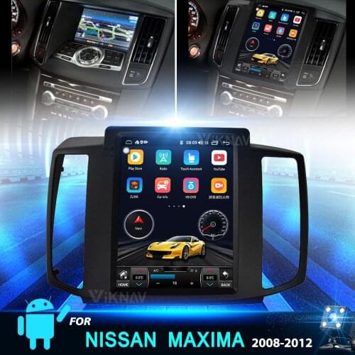 Car Radio for Nissan MAXIMA 2009 2010 2011 2012 Android 10 Car Audio Stereo Tape Recorder GPS Navigation Head Unit 10.4 inch