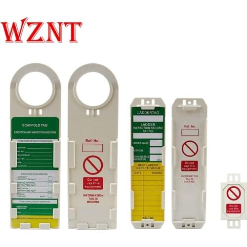 Engineering Plastics ABS Safety Printable nylon Safety Scaffolding identification Holder tag