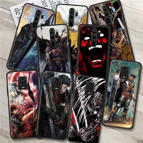 Berserk Gutsy Phone case For Xiaomi Redmi Note 9S 9 9T 8 7 10 Pro 8T K40 9C 9A 9Power 10Pro Max Shell Bumper