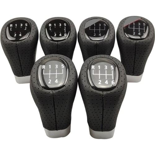 For BMW Car Gear Shift Knob For BMW 1 3 Series E81 E82 E87 E88 E90 E91 E92 E93 Leather 5/6 Speed Shifter Lever Stick