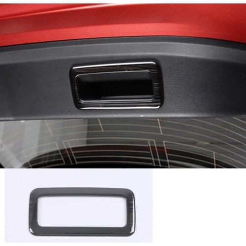 For Mazda CX-30 CX30 2020 2021 Car Styling Sticker Rear Back Tail Trunk Back Handle Bowl Cover Detector Trim Frame