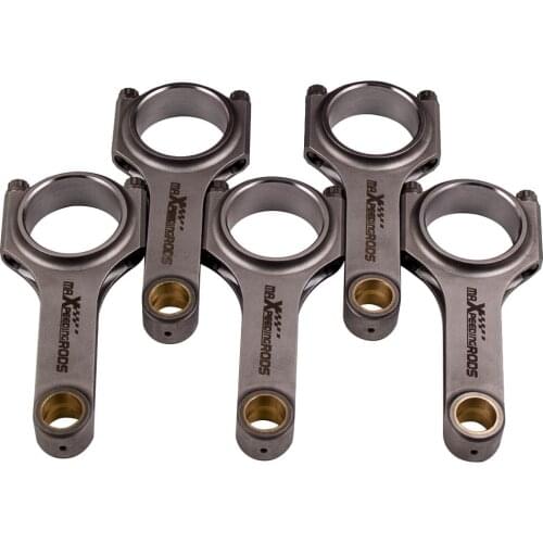 For Volvo S60 R 2.5L turbo EN24 4340 Conrod Connecting rods Pleuel Bielle H SHAFT Connect Rod ARP 2000 Bolts Shot Peened Piston