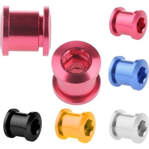 1 Piece Aluminum Alloy Mountain Road Bike Double Plate Chain Ring Crank Arm Nuts Bolt Scr Bicycle Parts