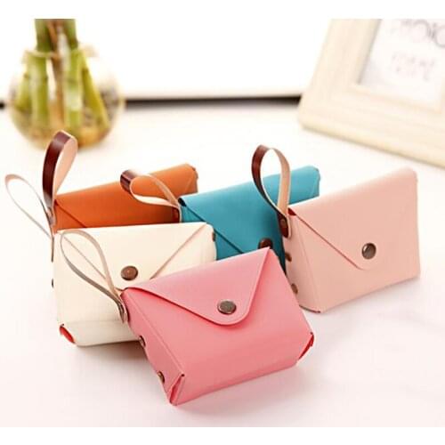 Korean Cute Candy-colored Small Coin Purse Ladies Mini Bags Key Case Creative Macaron Clutch Womens Wallet