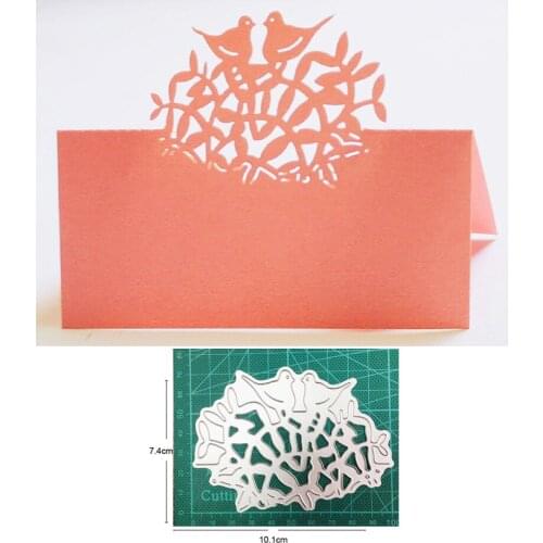 Craft metal cutting dies cut die couple bird tree decoration Scrapbooking dies craft paper knife mould blade punch stencils dies
