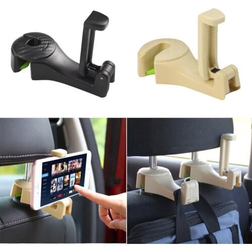 Multi-function Seatback Hook Mobile Phone Holder For Mercedes Benz W202 W220 W204 W203 W210 W124 W211 W222 X204 AMG CLK
