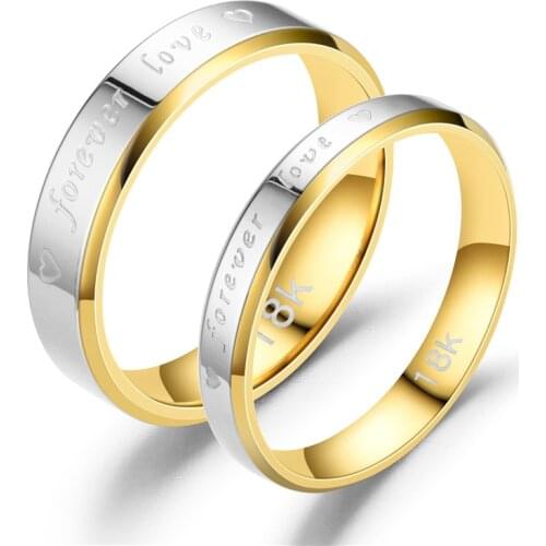 Fashion Steel Ring Forever Loves Love Stainless Steel Couple Ornament mens rings wedding ring wedding ring set for couple