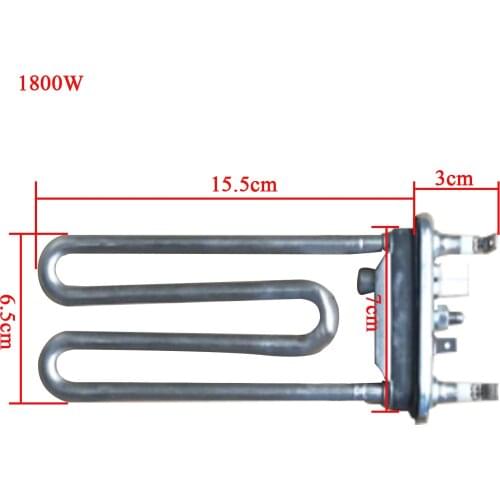 Temperature heating tube electric water heater washing machine heating element with sensor stainless steel for dryer washer
