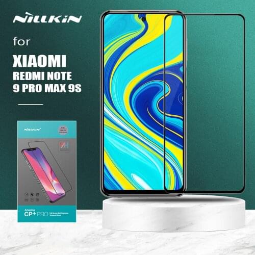 Nillkin for Xiaomi Redmi Note 9S 9 Pro Max Tempered Glass CP+ PRO 2.5D Full Cover Protective Screen Protector for Redmi Note 9S