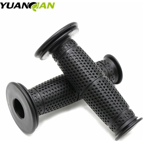 New Vintage Cafe Racer Motorcycle Hand Grips Rubber Handle Bar 7/8" 22mm for CG125 CB400 HONDA KAWASAKI YAMAHA SUZUKI DUCATI KTM