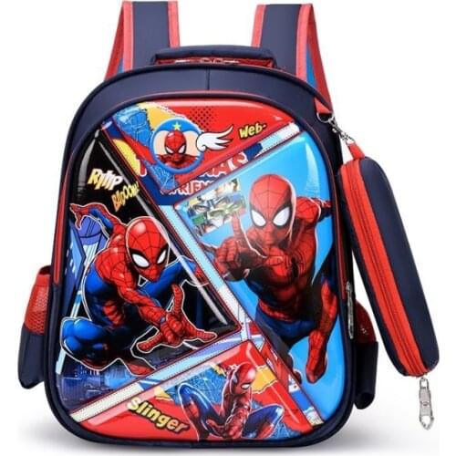 New Diseny boys Spider-ManCartoons kindergarten school bag kids safety Spiderman backpack cute students 1-6 years old