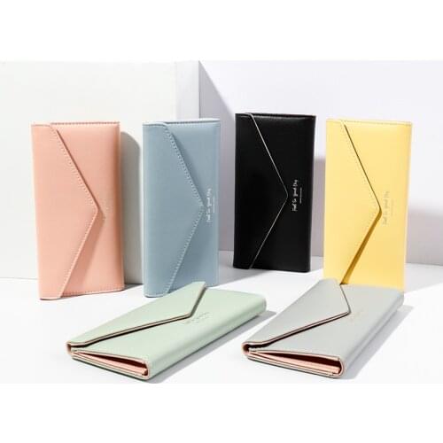 New Womens Wallet of Leather Clutch Bag Fashion Long Wallet Female Large Capacity Mobile Phone Bag Clutch Bag for girl Leather