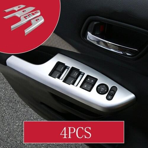 For Honda CRV 2012-2016 ABS silver Window lift panel switch cover trim 4pcs Car modification Auto parts