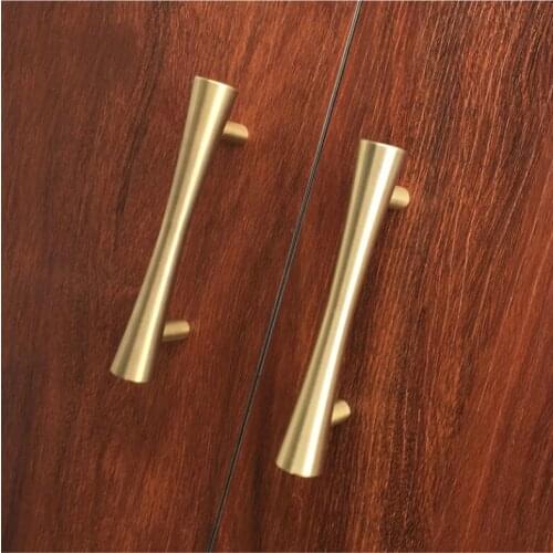 Pure copper handle, furniture cabinet wardrobe full copper solid door handle