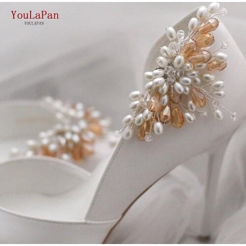 YouLaPan X20 2pcs/Lot Women High Heels Clips Pearl Wedding Shoes Buckle Decoration DIY Charms Women Shoe Buckle Decoration