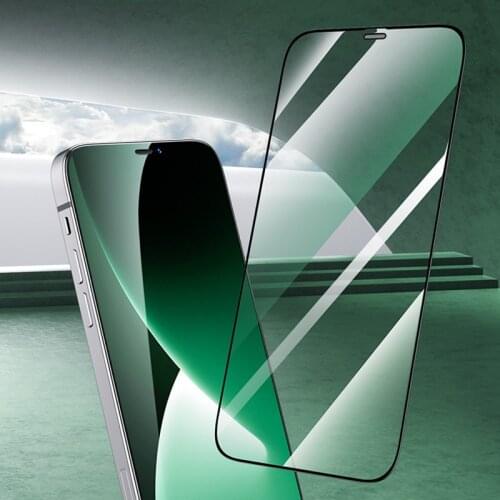 For iPhone 12 mini / 12 Pro / Pro Max Benks V Pro+ Series 0.3mm HD Eye Protection Green Tempered Glass Film + Metal Dust Net