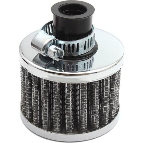 Universal 12mm Mini Cold Air Intake Filter Turbo Vent Breather Car, Red/ Silver/ Black/ Carbon Fiber/ Blue/ Purple Cone