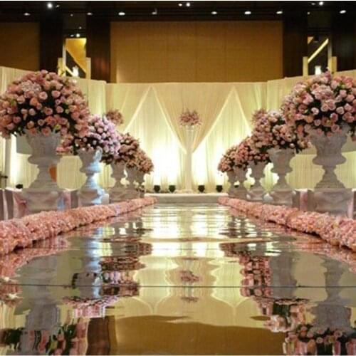 10m/lot super shiny 1meter wide wedding mirror carpet silver ,wedding carpet runner aisle runners