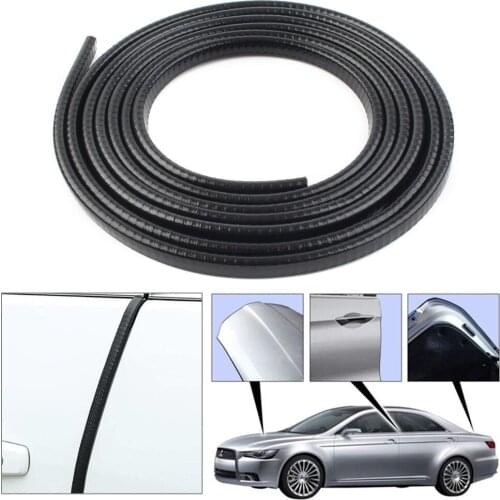 13Ft Black Universal Car Rubber Seal Trim Molding Strip Auto Door Edge Lock Protector 4M