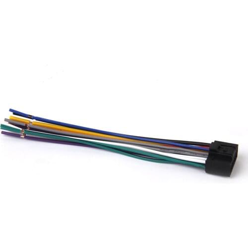 16cm Car Radio Stereo Wire Harness Plug Cable With 16Pin Connector For Kenwood