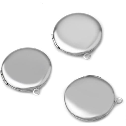 2pcs 2019 New Stainless Steel 25*38MM Double Sided Pattern Photo Frame Box Popular Accessories DIY Pendant Jewelry Making