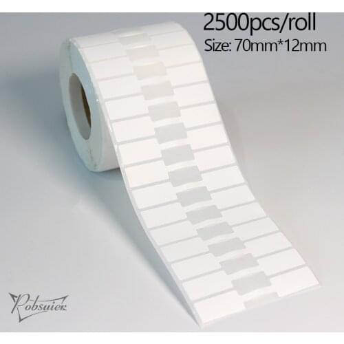 2500Pcs/roll Labels Barbell Printer Compatible Jeweller Repair Price Identification Tags Jewelry Tools 70*12mm