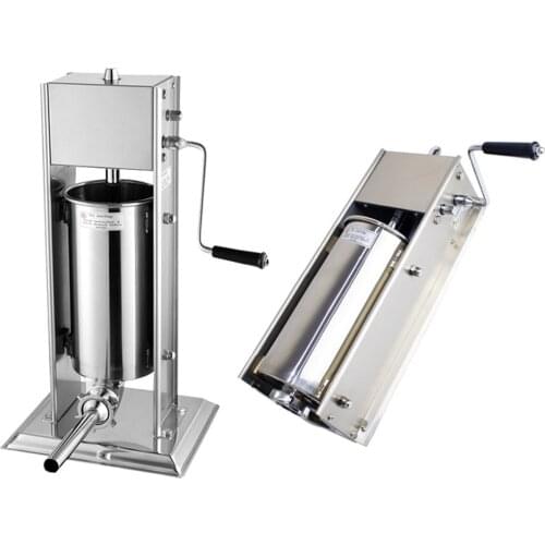 3L Stainless Steel Sausage Filling Machine Manual Sausage Stuffer Vertical Hand Crank Sausage Filling Machine