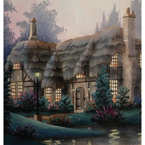 5D DIY Diamond Painting House Painting Square Round Diamond Embroidery Home Decoration Cross Stitch Gift WG2277