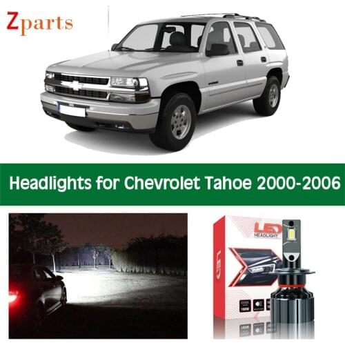 Car LED Headlight For 2000 - 2006 Chevy Chevrolet Tahoe Canbus Headlamp Low High Beam Bulbs Lighting Light Lamp Accessories Part