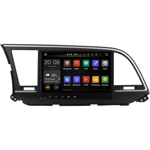 10.1 Inch Android Car Multimedia Player For Hyundai Elantra 2016-2020 Left Driving Octa Core 4G+64G IPS Screen With Bluetooth