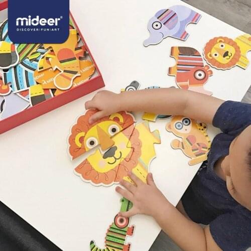Mideer Children 31Pcs Educational Large-piece Thick Paper Puzzle Toy Over 2Y Big Puzzle for Beginner Jigsaw Puzzle Birthday Gift