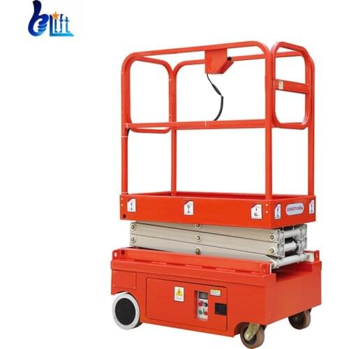 Hydraulic Mini Man lift Wheel Scissor Lifting Platform Electric Jack Lift For Sale