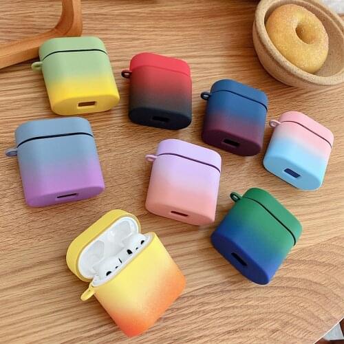 Gradient Earphone Case For Xiaomi MI Air 2 / 2s Case Hard PC Wireless Bluetooth Headset Protective Cover for Mi Air2s mi 2 cover