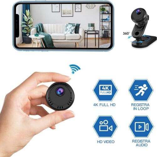 HD 4K L28 IP Camera Send Email Recording 140 Degree Wide Angle View Motion Detection Alert Multi-angle Rotating Bracket HD Video