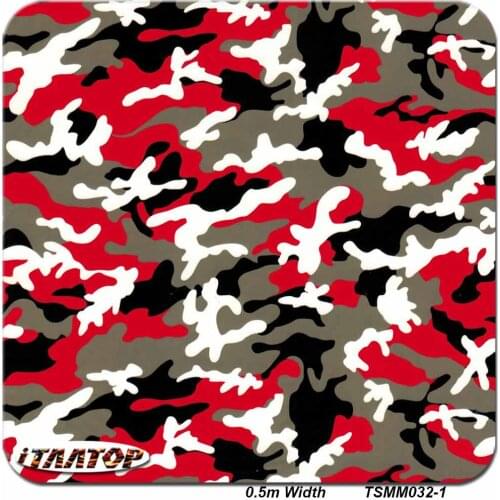 ITAATOP Camouflage Film Hydro Dipping Film TSMM032-1 0.5M * 2/10/20M for Hydro Dip Shoes