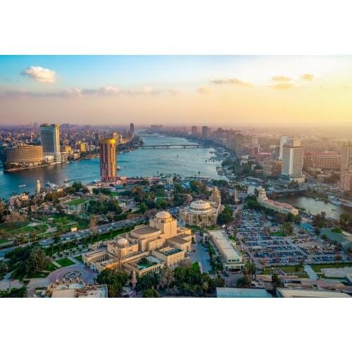 JMINE Div 5D Egypt Cairo tower sunset cityscape landscape Full Diamond Painting kits art Scenic 3D paint by diamonds