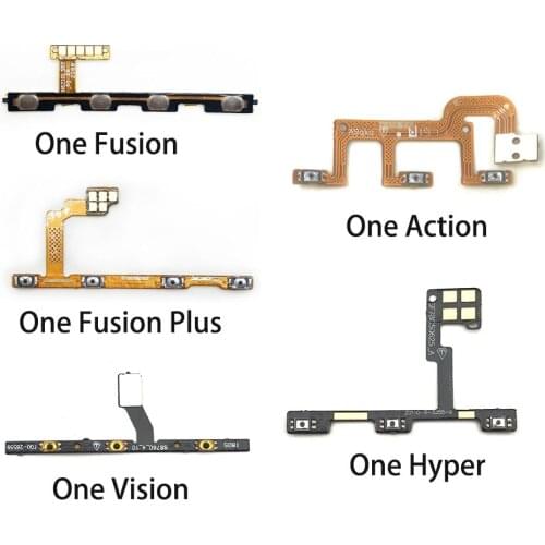 Power Switch On/Off Button Volume Key Button For Motorola Moto One Action Vision Hyper Fusion Plus Macro Flex Cable