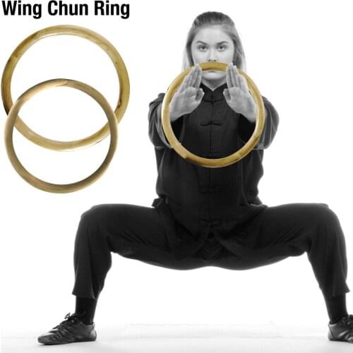 Wing Chun Rattan Ring Natural Wood Rings Wing Chun Kung Fu Wrist Hand Strength Physical Exercise Ring Training Equipment