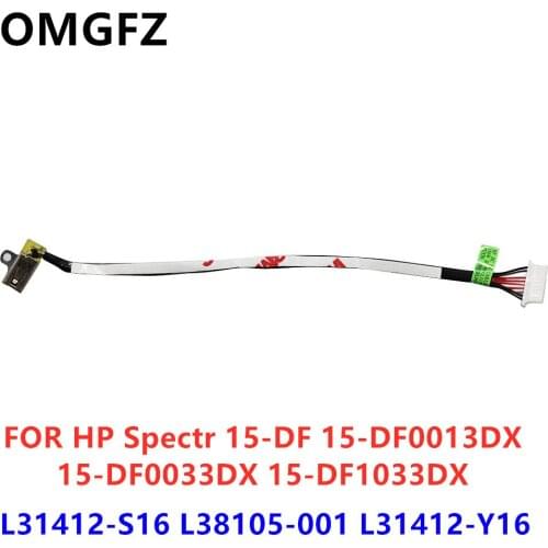 L31412-S16 L38105-001 L31412-Y16 DC POWER JACK FOR HP Spectr 15-DF 15-DF0013DX 15-DF0033DX 15-DF1033DX