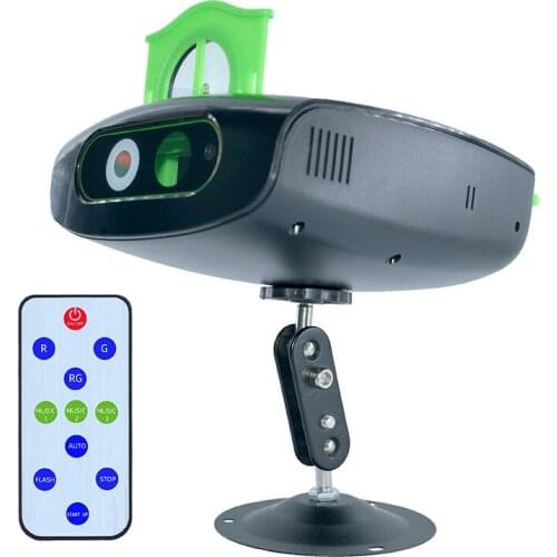 Mini Christmas Disco Party Stage Light red blue Laser Projector Light with 6 patterns for Halloween Wedding Birthday Decoration