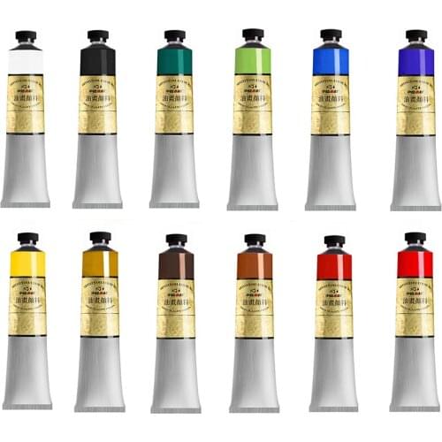 Oil Paints Set for Artists Large 50ml 1.76 fl oz Tubes Eco-Friendly Non-Toxic Lightfast Paint with Exceptional Pigment Load