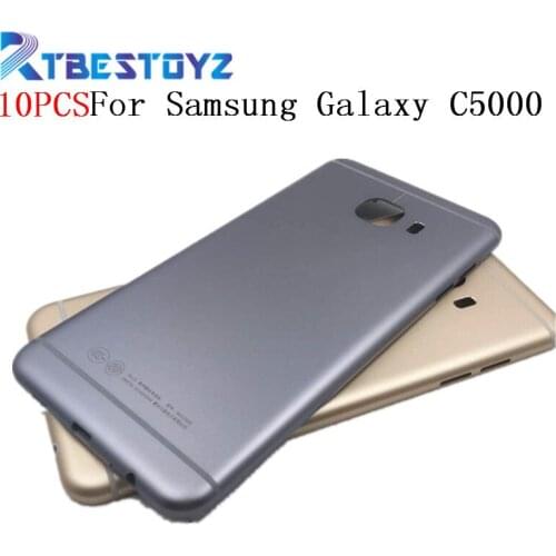 RTBESTOYZ Metallic Material Back Battery Cover Case Door Housing Cover Frame For Samsung Galaxy C5 Back Cover Case C5000