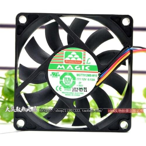 MGT7012MB 7015 7CM 12V 0.13A Mute hydraulic four-wire PWM speed control CPU fan