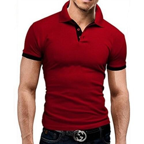 Men Polo Men Shirt Short Sleeve T Shirt For Men Contrast Color Polo New Clothing Summer Streetwear Casual Fashion Men Tops