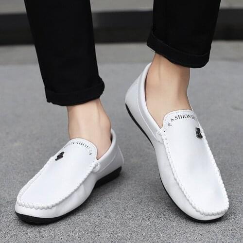 Men Shoes Handmade Comfortable Men Moccasins Fashion Breathable Men Loafers Wear - resistant and comfortable driving mens shoe