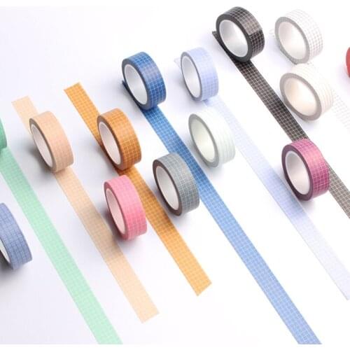 Retro Solid Color Basic Decoration Washi Tape Set DIY Scrapbook Cute Sticker Kawaii Masking Tape School Supplies