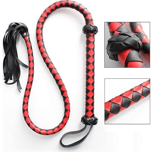 NEW Bondage Flogger Flirting Leather Chastity Whip cosplay shame games Waving Bull Whips Adult Couples Erotic Sex Toys Fetish
